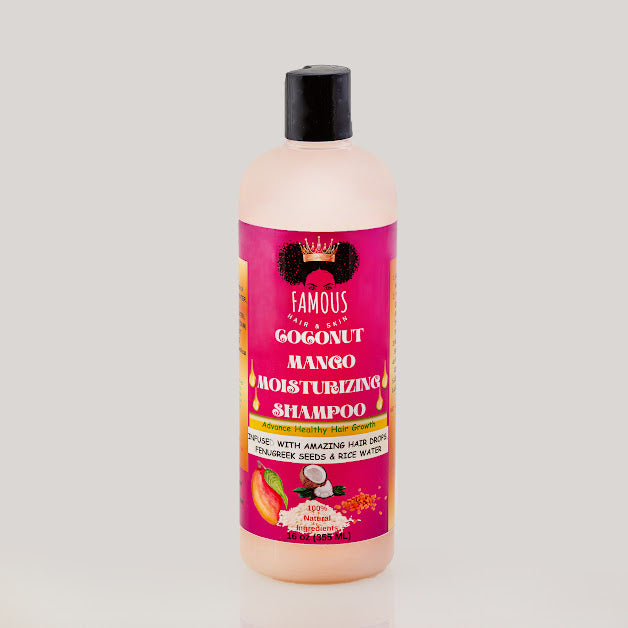 16 oz. Coconut & Mango Rice Water Moisturizing Shampoo with Fenugreek