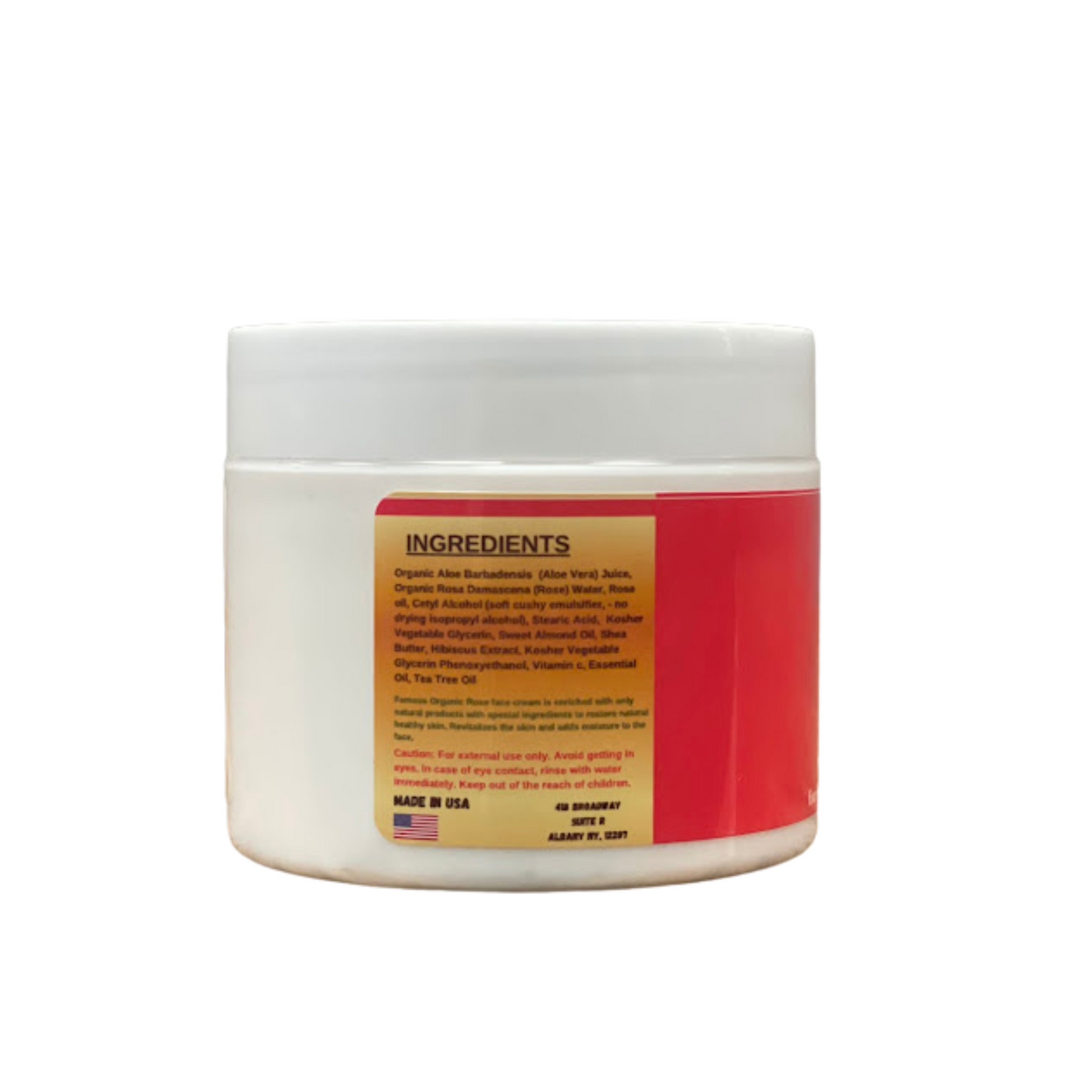 6 oz. Organic Rose Face Cream
