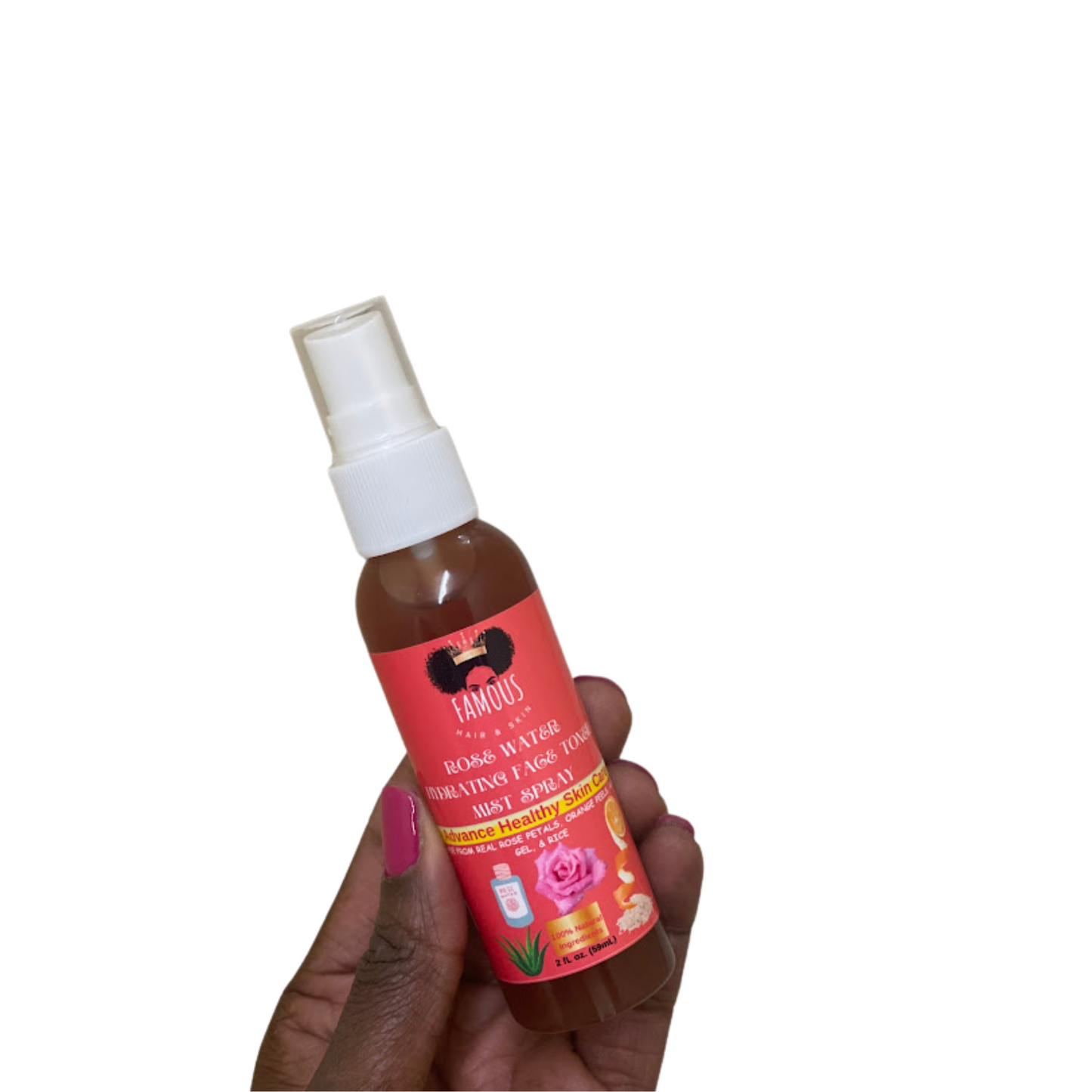 2 oz. Rose Water Hydrating Face Toner Mist spray