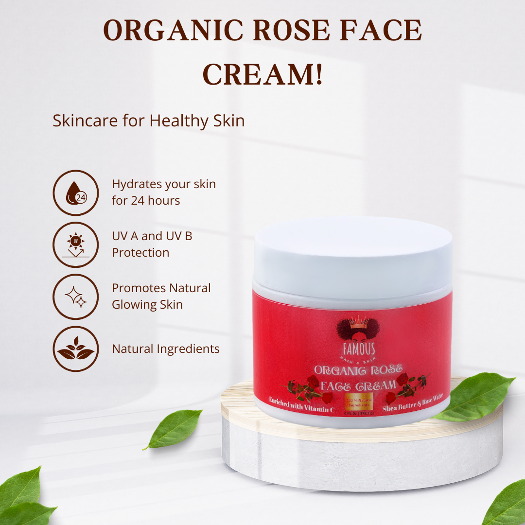 6 oz. Organic Rose Face Cream
