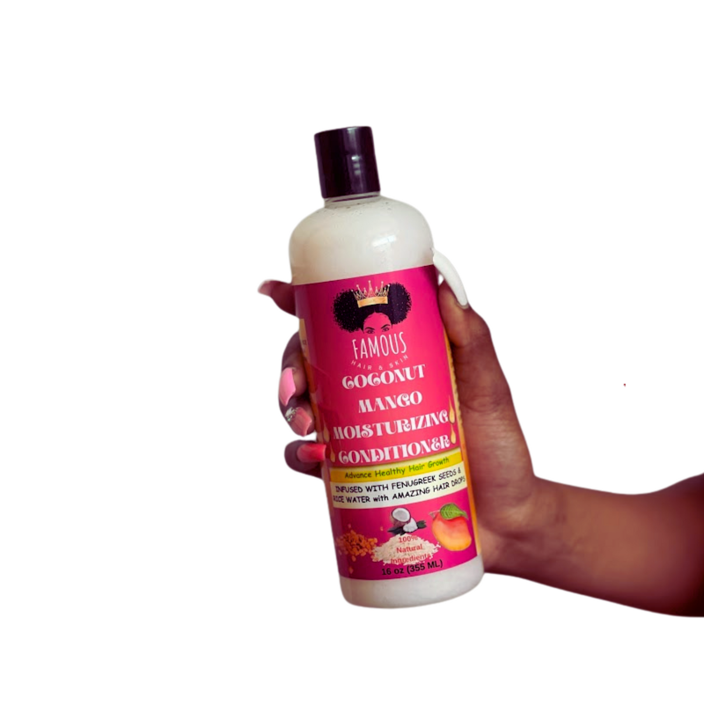16 oz. Coconut & Mango Rice Water Conditioner with Fenugreek