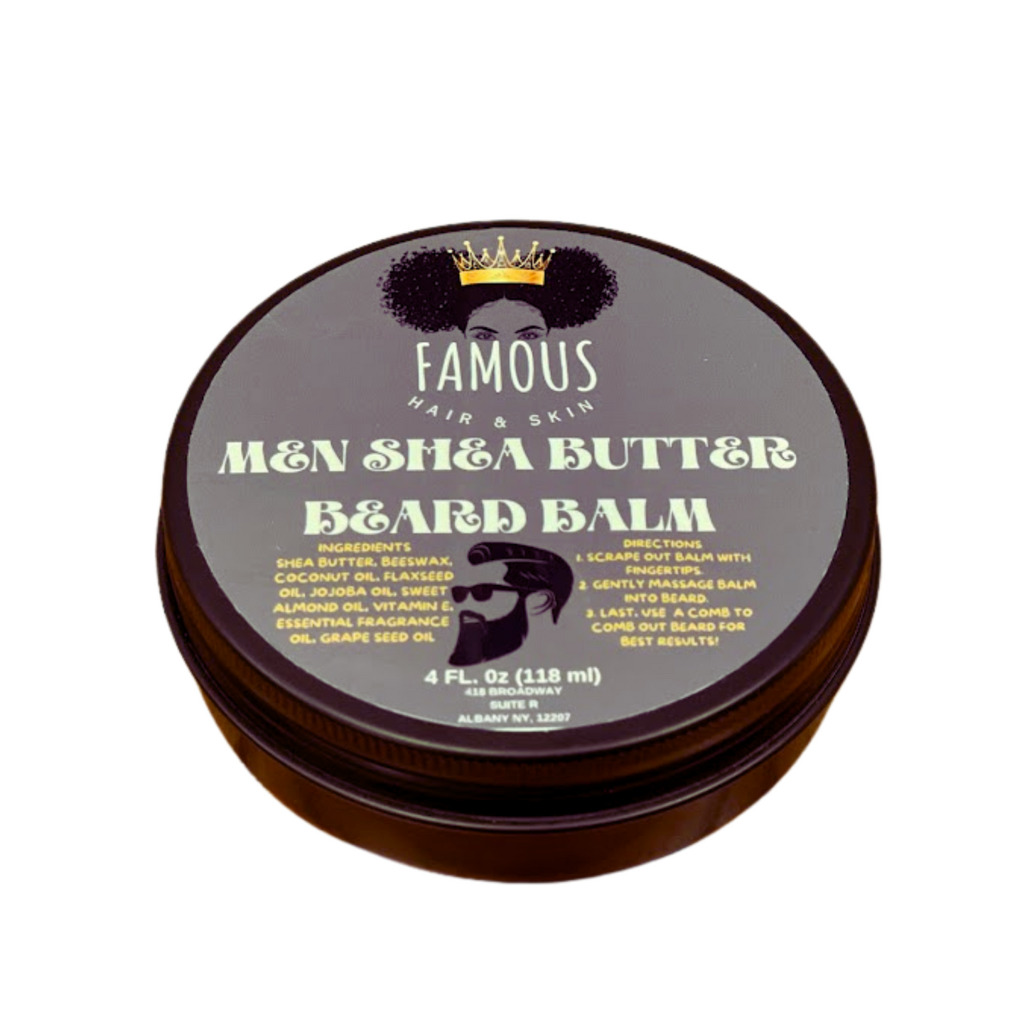 4 oz. Men Shea Butter Beard balm