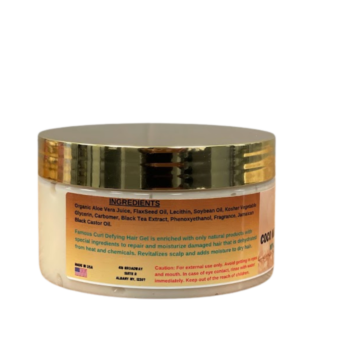 8 oz. Coco Mango Curl Defining Styling Gel with Jamaican Black Castor Oil