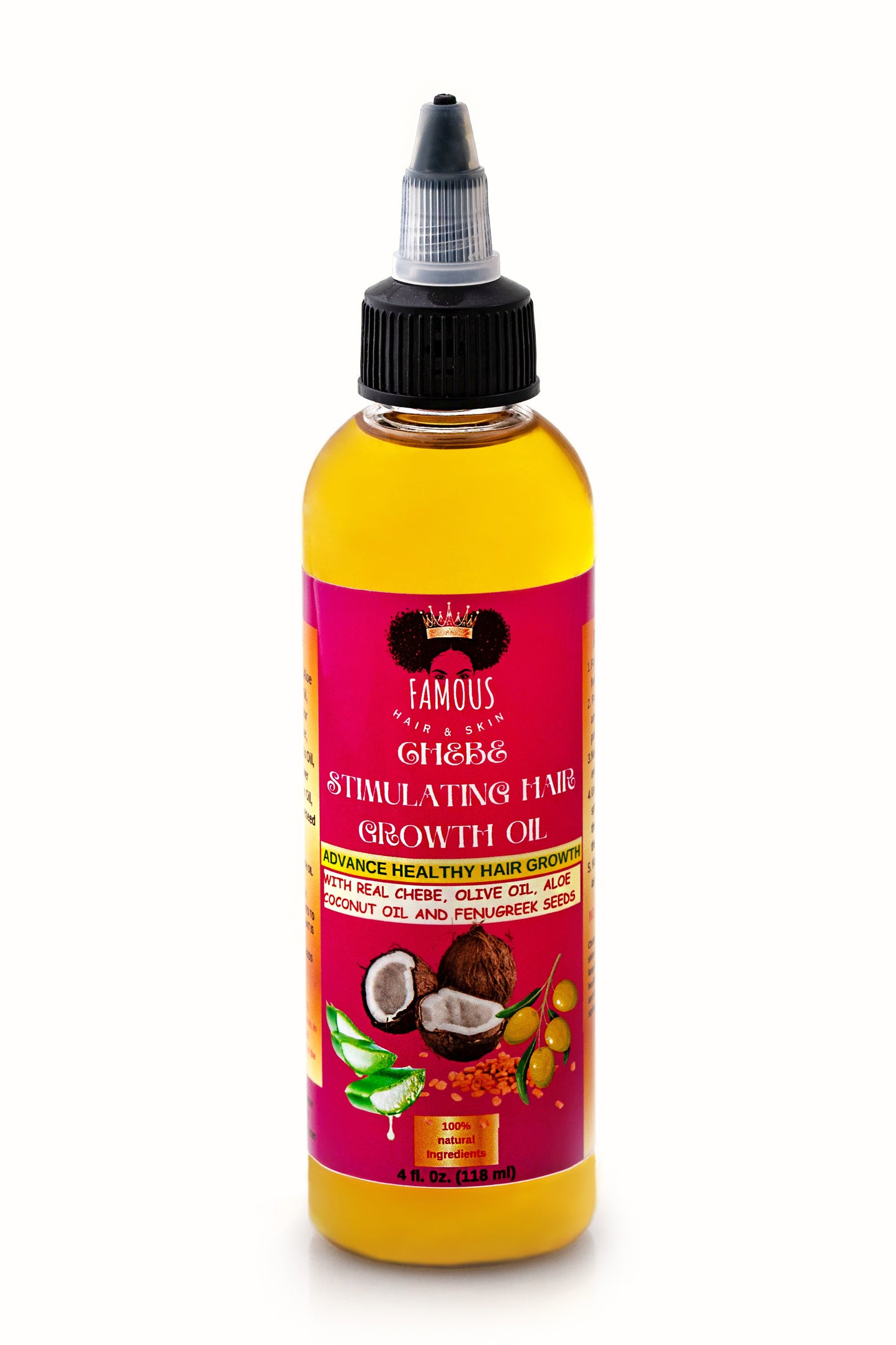 4 oz. Chebe Stimulating Hair Growth Oil.