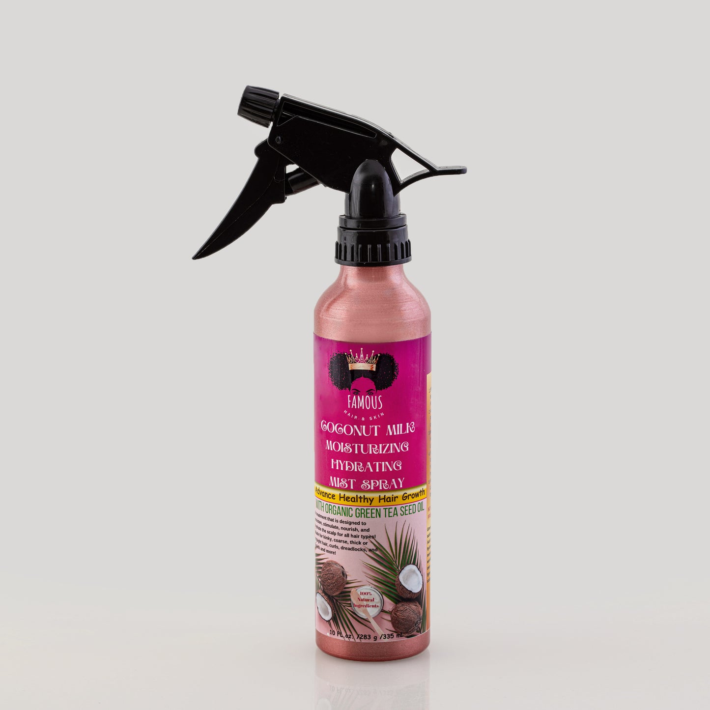 10 oz. Coconut Milk Hydrating Moisturizing Mist Spray with Green Tea Seed Oil