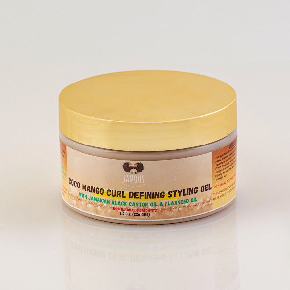8 oz. Coco Mango Curl Defining Styling Gel with Jamaican Black Castor Oil