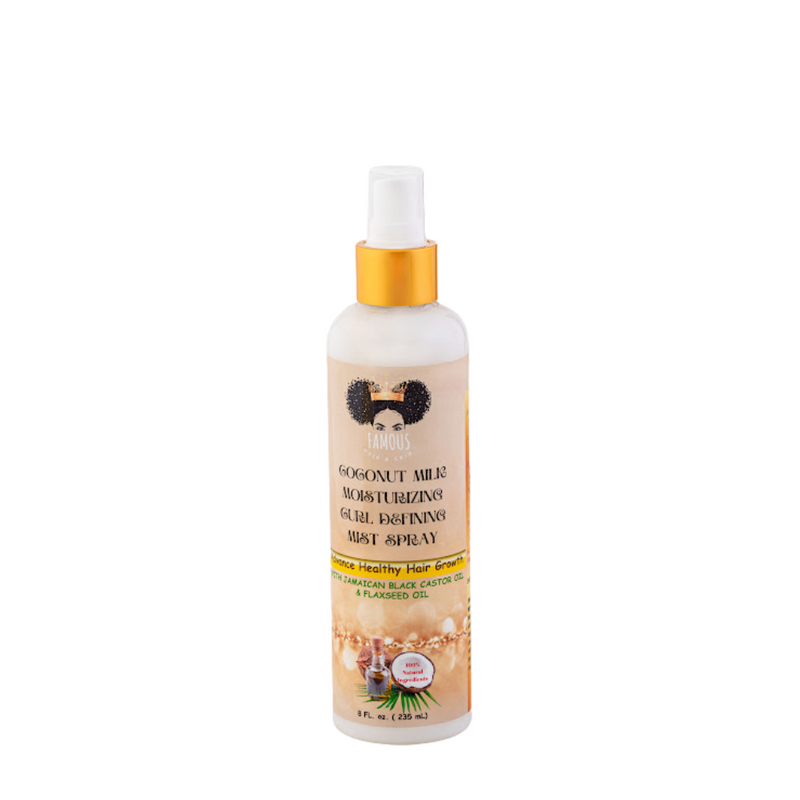 8 oz. Coconut Milk Moisturizing Curl Defining Mist spray with Jamaican Black Castor oil