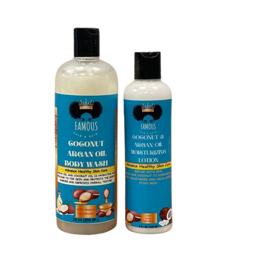 16 oz. Coconut & Argan Oil Body wash and 8 oz. Coconut Argan Oil Lotion Duo set