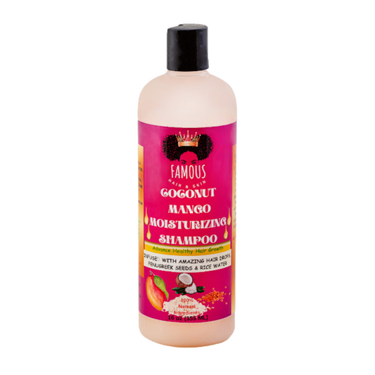 16 oz. Coconut & Mango Rice Water Moisturizing Shampoo with Fenugreek