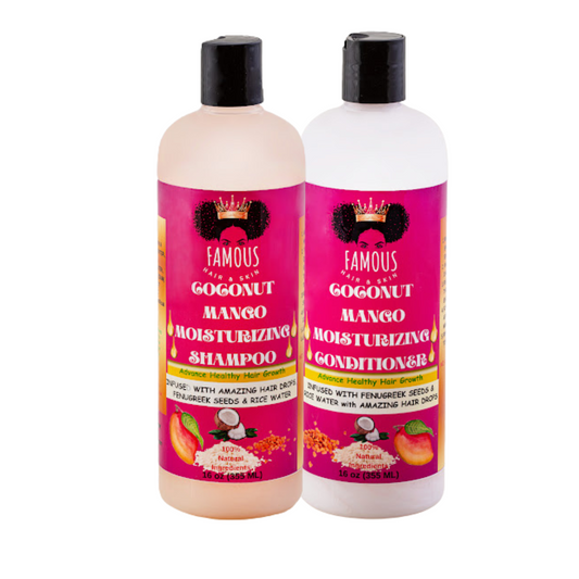 32 oz. Coconut & Mango Rice water Shampoo & Conditioner Combo