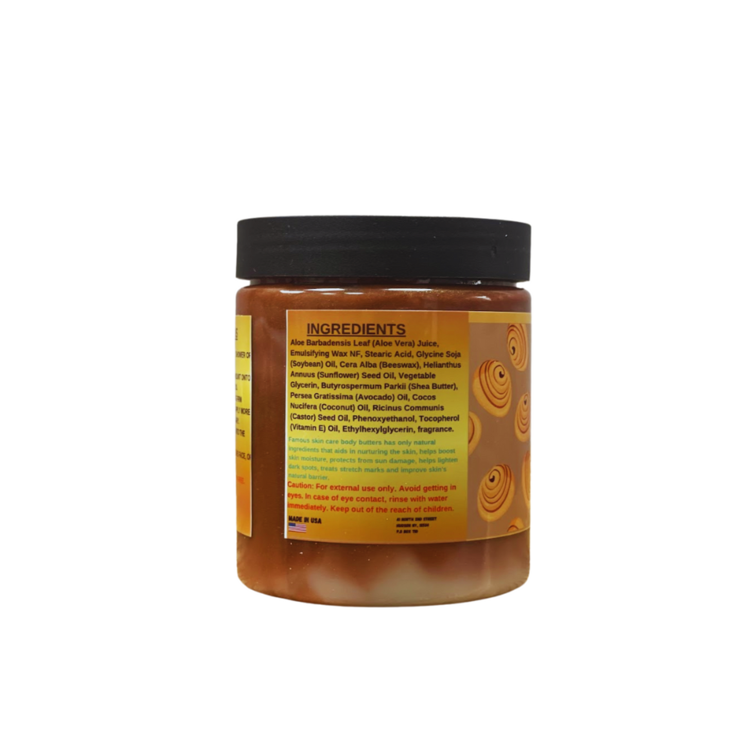 8 oz. Shea Butter Scented Cinnamon Bun Body Cream