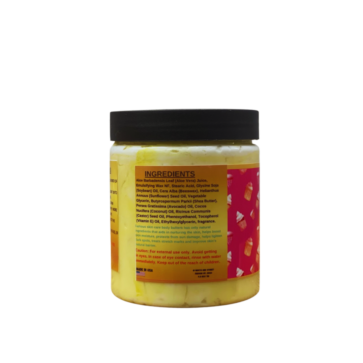 8 oz. Shea Butter Scented Cupcake Body Cream