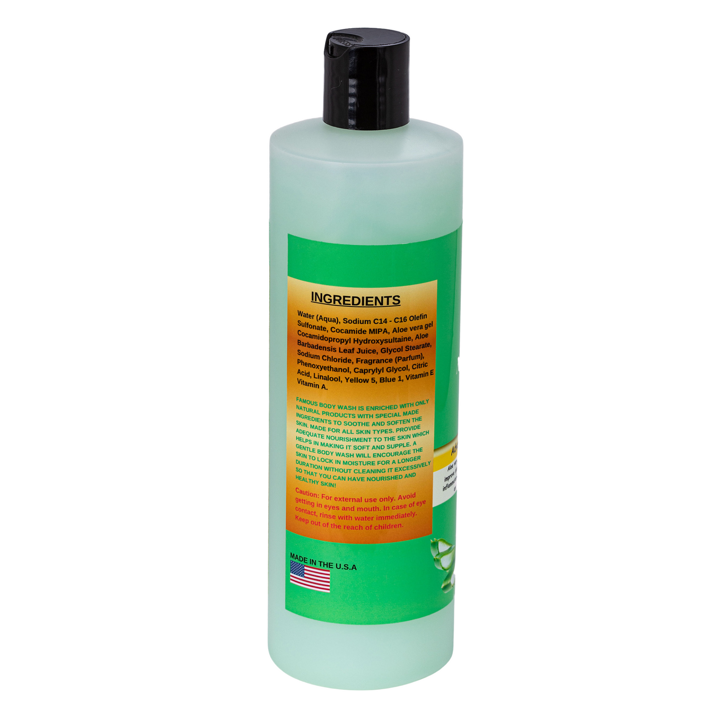 16 oz. Aloe Vera Scented Body Wash