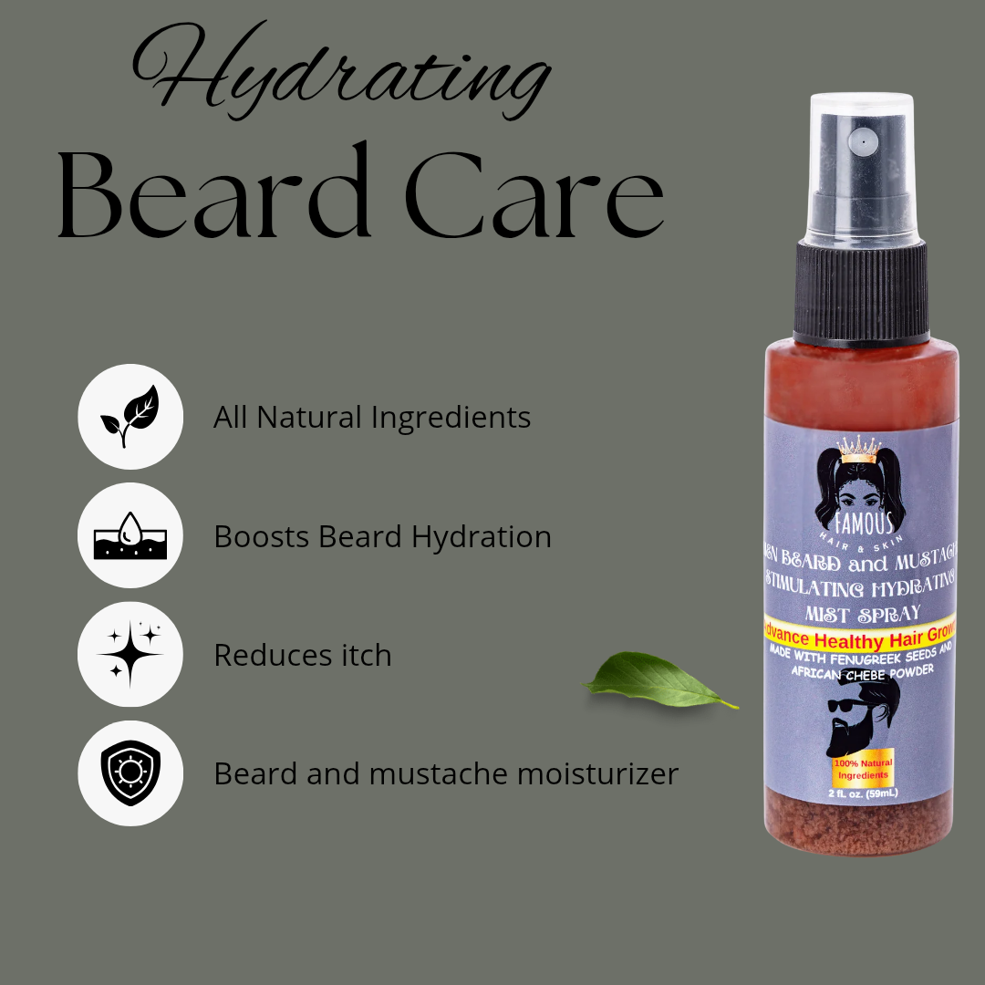 2 oz. Men Mustache and Beard Hydrating Mist spray