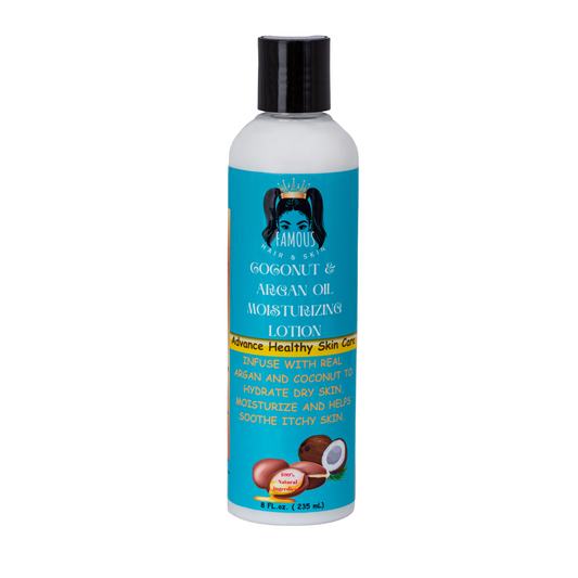 8 oz. Coconut and Argan oil Moisturizing Lotion with Shea Butter