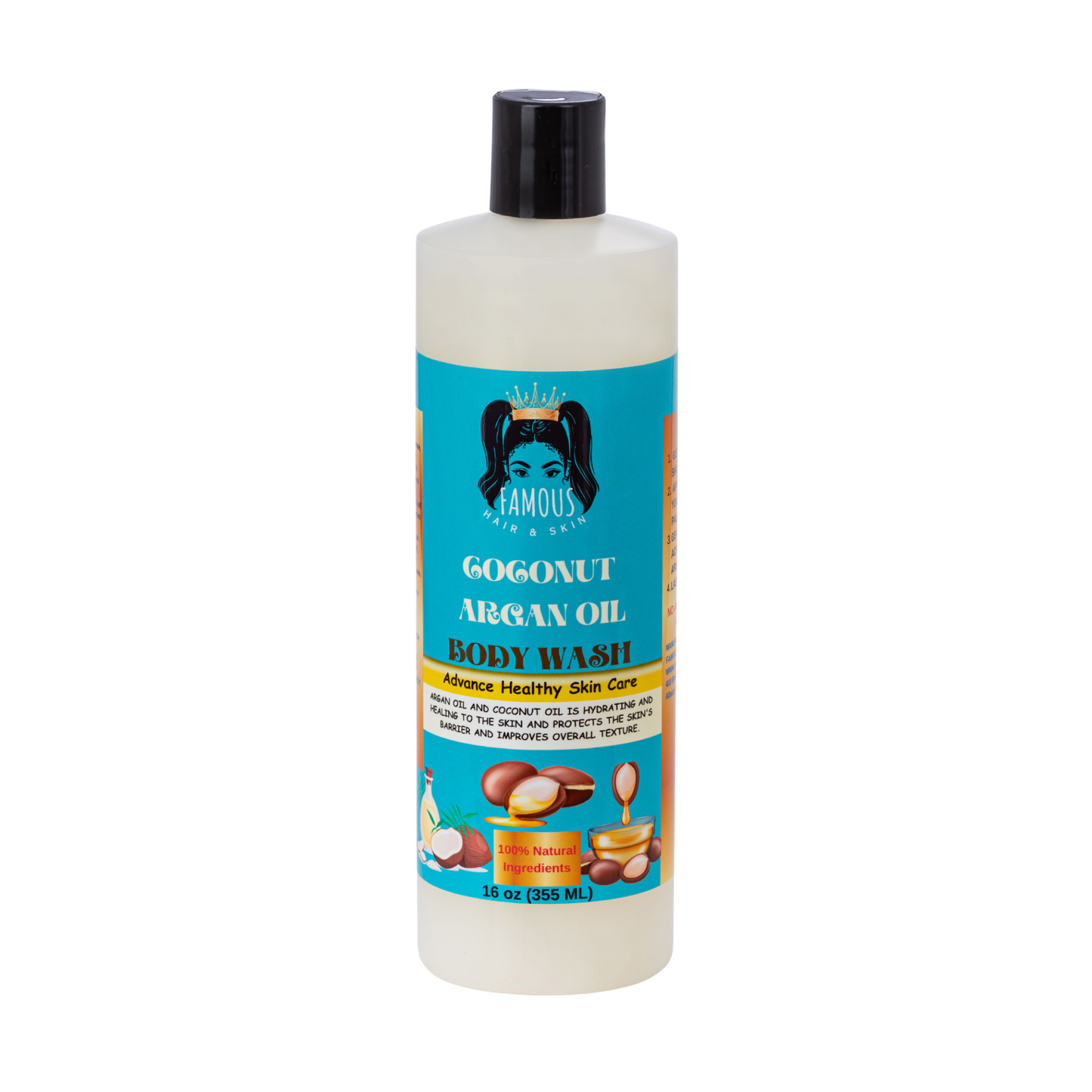 24 oz. Coconut & Argan Oil Moisturizing Body wash and Lotion Duo set