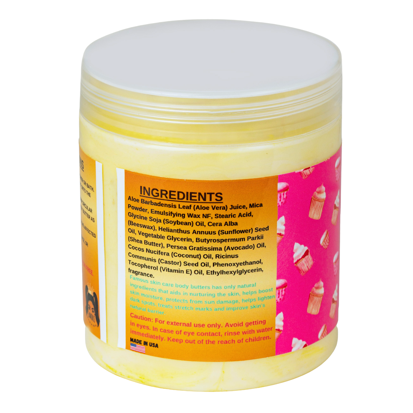 8 oz. Shea Butter Scented Cupcake Body Butter