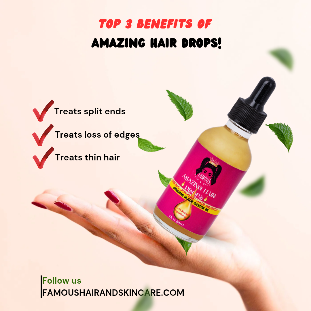 2 oz. Amazing Hair Growth Drops with Jamaican Black Castor Oil