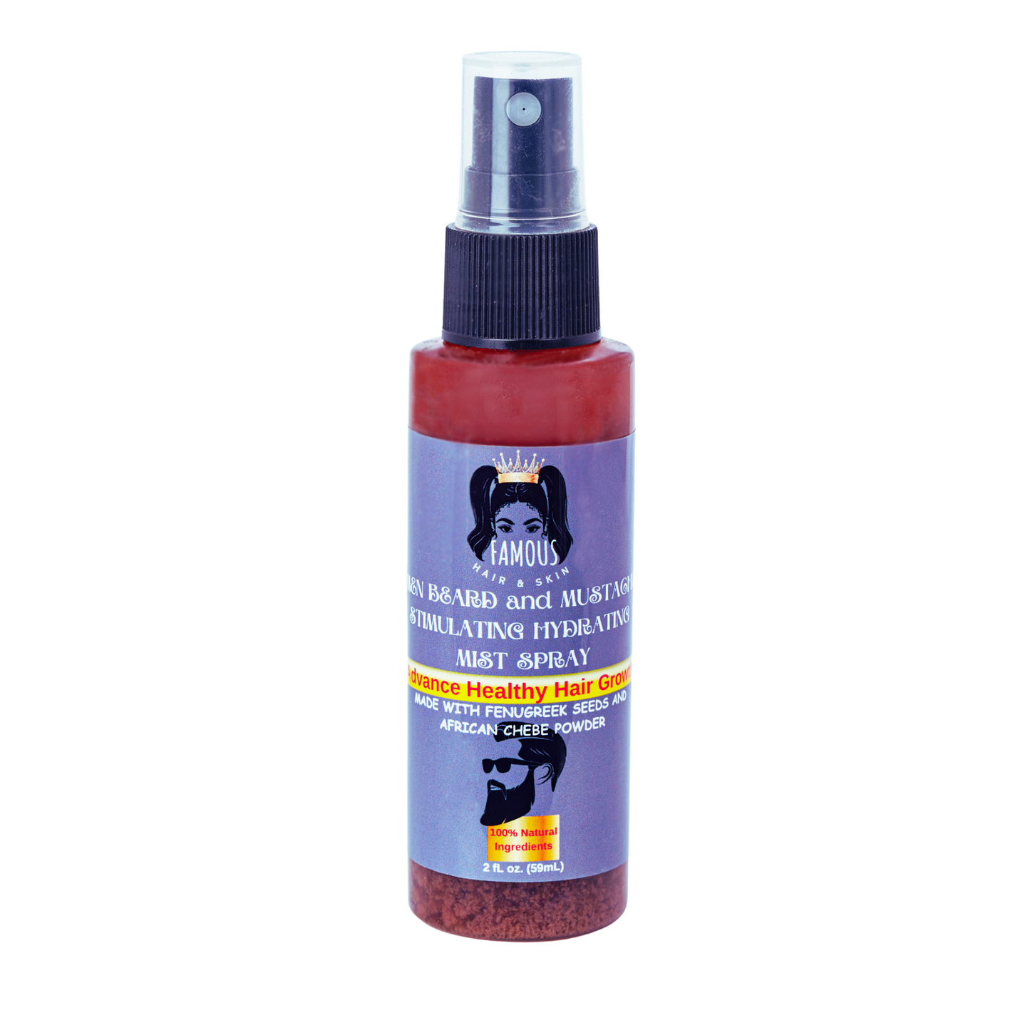 2 oz. Men Mustache and Beard Hydrating Mist spray