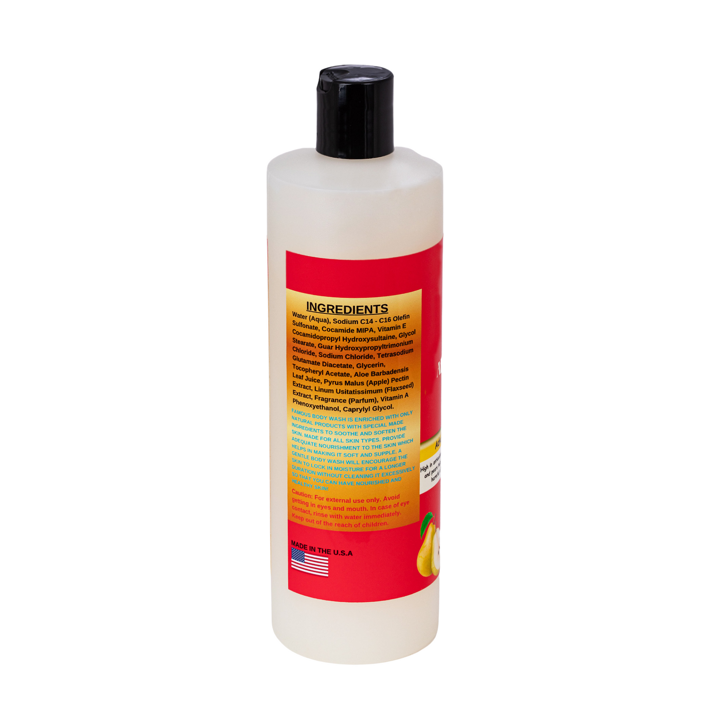 16 oz. Apple Pear Scented Body Wash