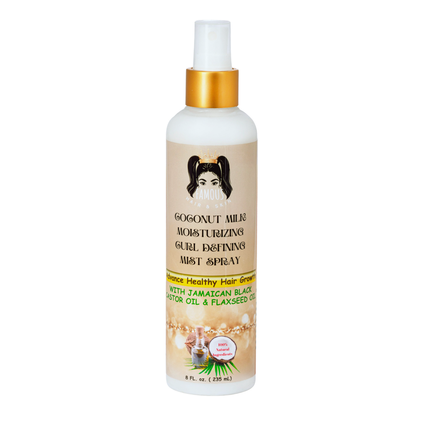 32 oz. Coco Mango Curl defining Cream/Coconut milk curl defining moisturizing spray/Moisturizing Fragrance Free  Shampoo and Conditioner kit