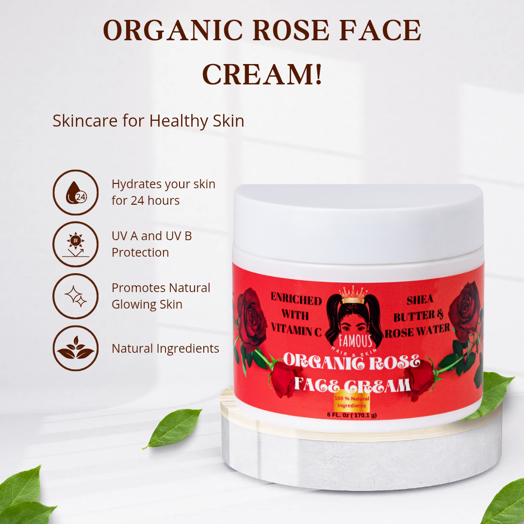 6 oz. Organic Rose Face Cream