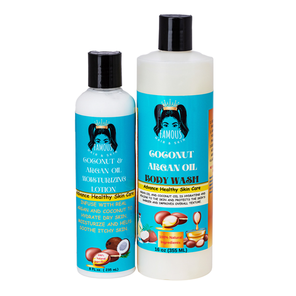 24 oz. Coconut & Argan Oil Moisturizing Body wash and Lotion Duo