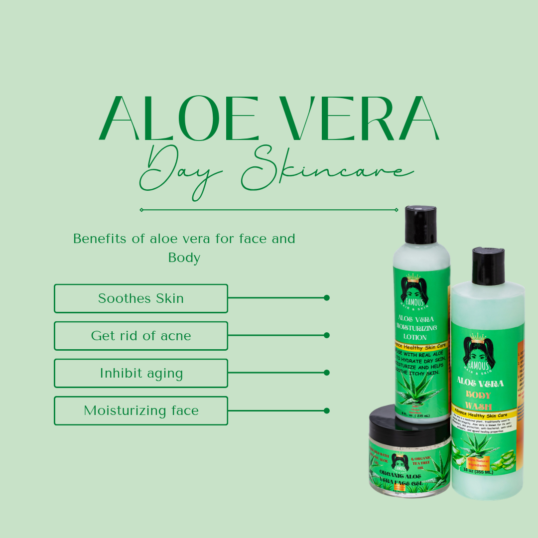 30 oz. Aloe Vera Collection/ Aloe Vera body wash/Aloe Vera Moisturizing Lotion/Aloe Vera face Gel