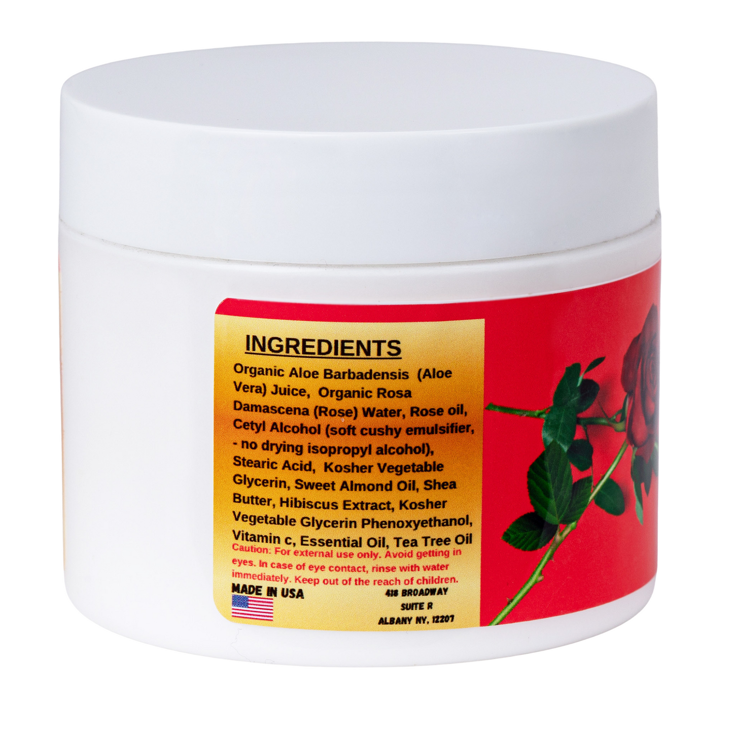 6 oz. Organic Rose Face Cream