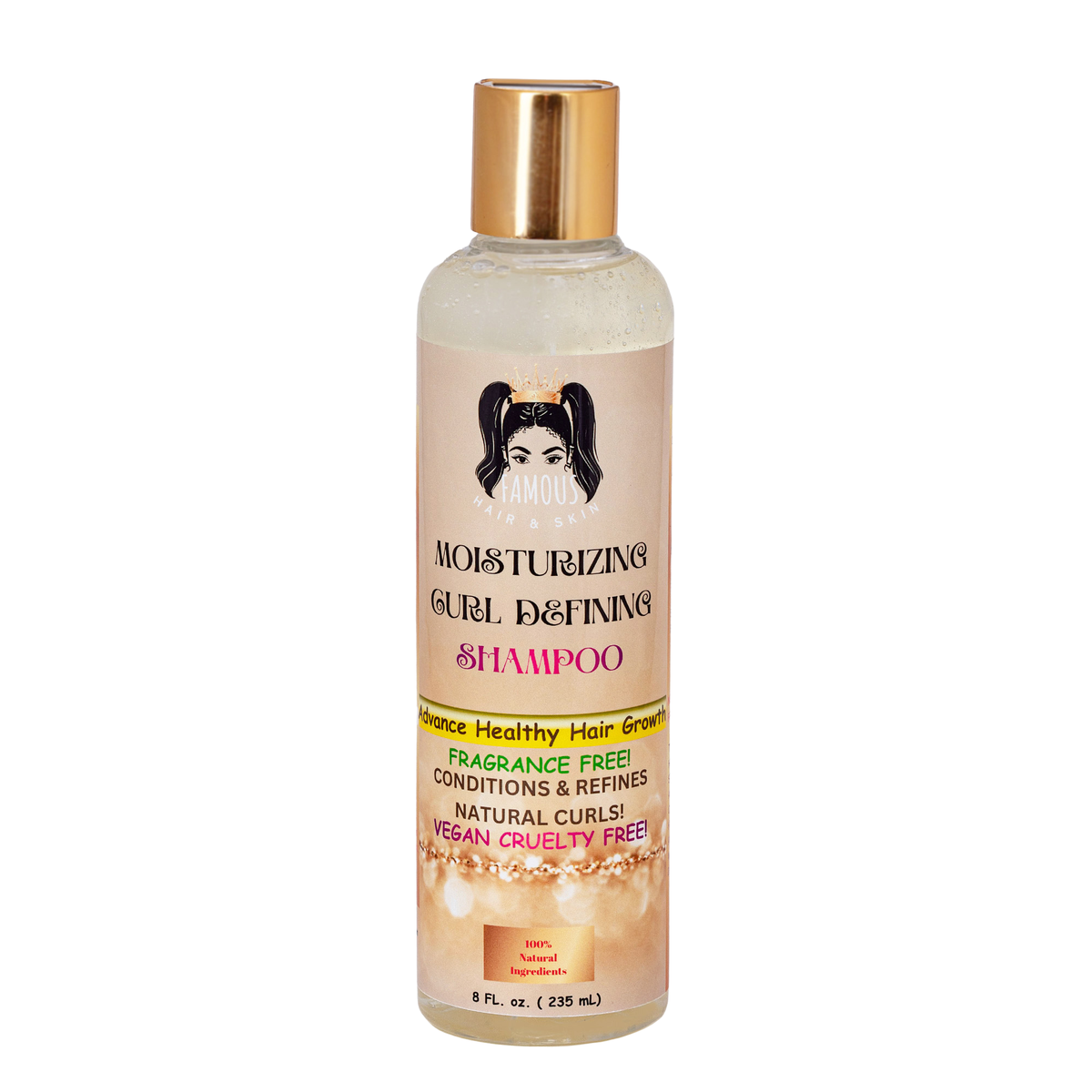 8 oz. Moisturizing Curl Defining Fragrance Free Shampoo