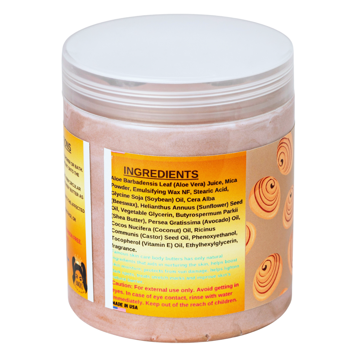 8 oz. Shea Butter Scented Cinnamon Bun Body Butter