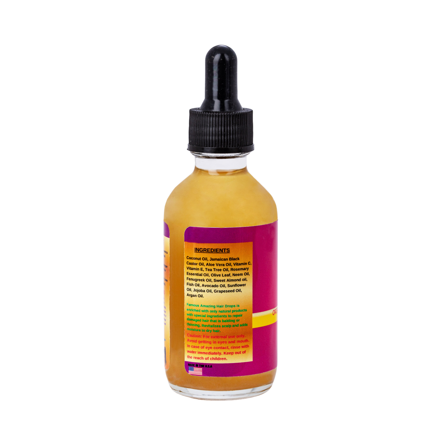 2 oz. Amazing Hair Growth Drops with Jamaican Black Castor Oil