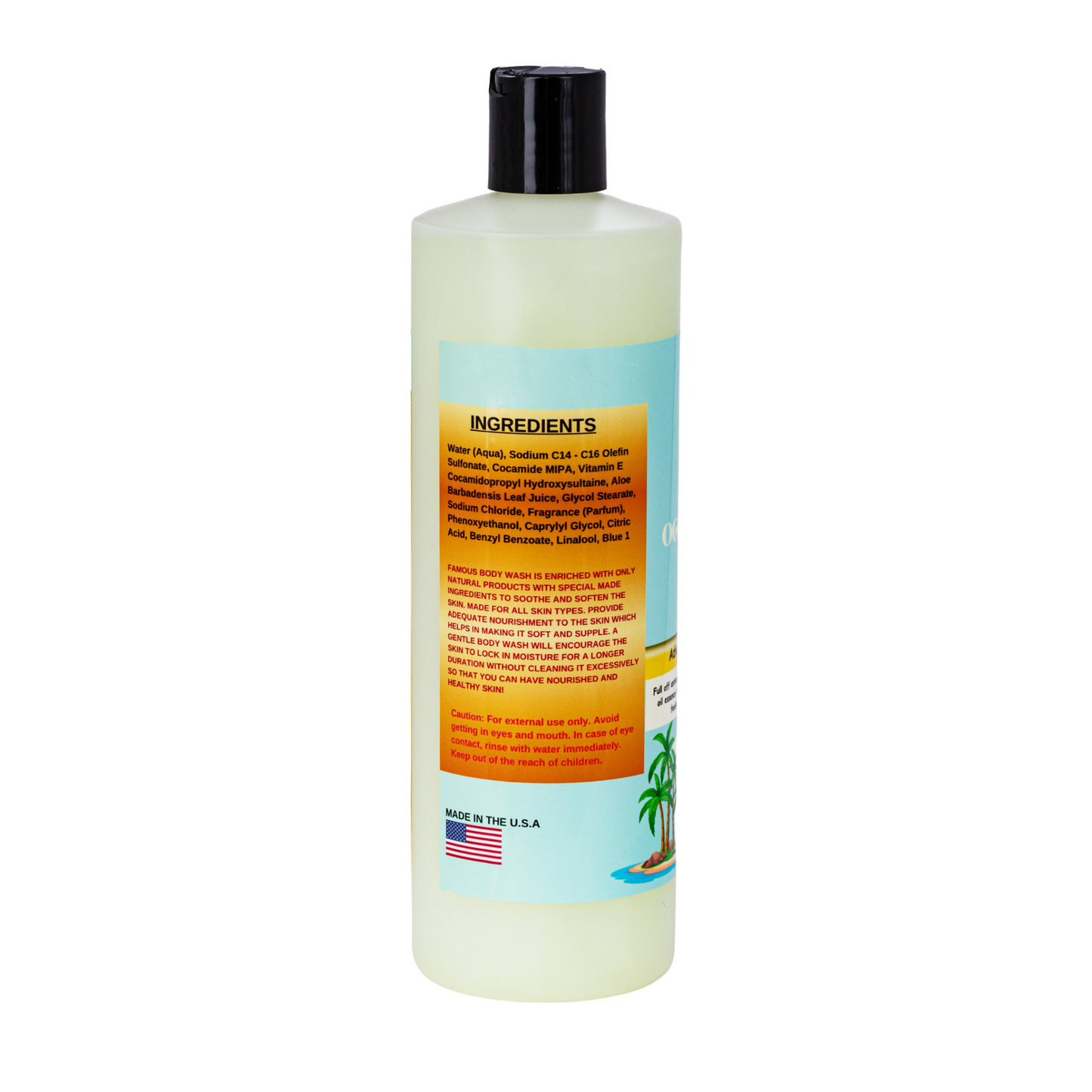 16 oz. Ocean Breeze Scented Body Wash
