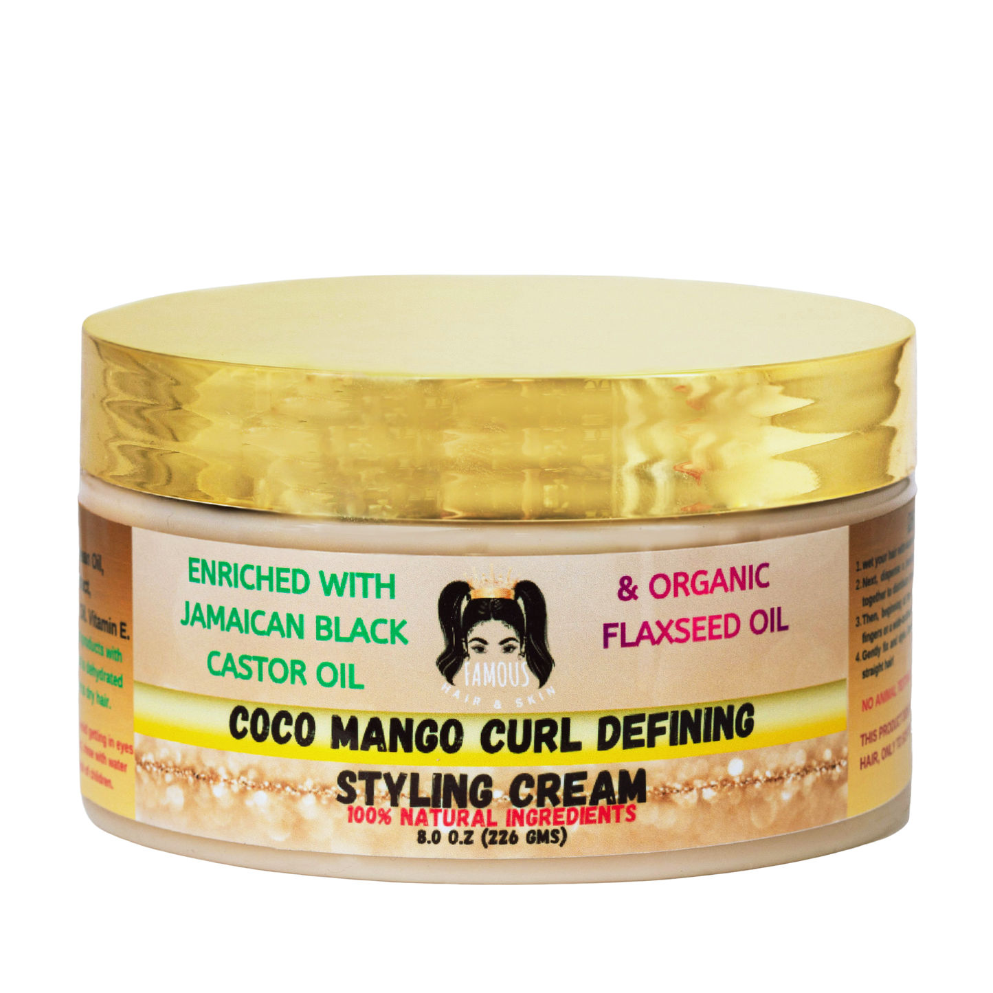 32 oz. Coco Mango Curl defining Cream/Coconut milk curl defining moisturizing spray/Moisturizing Fragrance Free  Shampoo and Conditioner kit