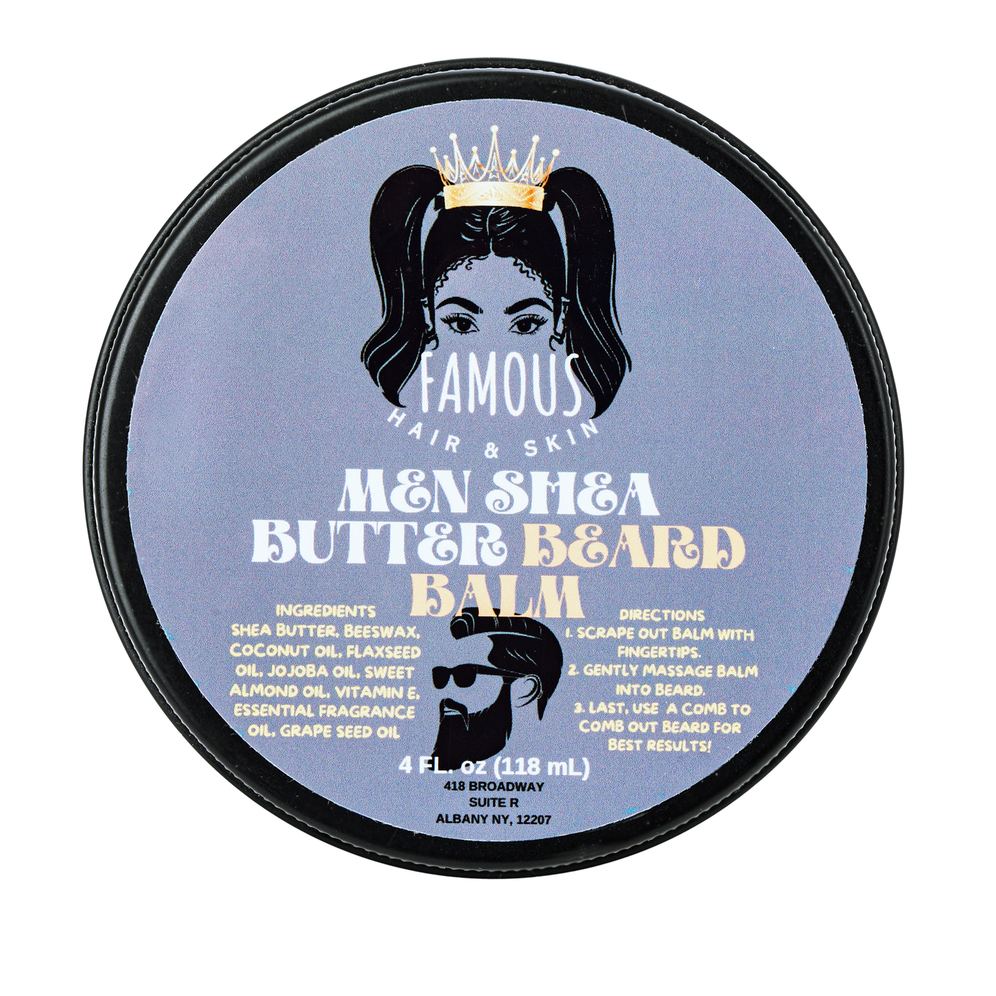 4 oz. Men Shea Butter Beard balm